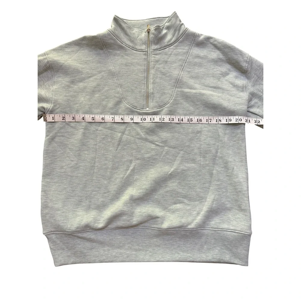 Haven Well Within Women's Light Green Heather Varley Half Zip Sweatshirt Size M - Picture 3 of 6